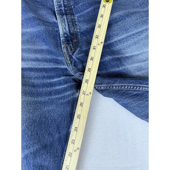 Levis 505 Jeans Mens 42x30 Blue Fade Regular Fit - Picture 6 of 10